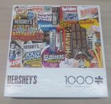 Image of puzzle cover showing a variety of Hershey's chocolate bars and other candy.